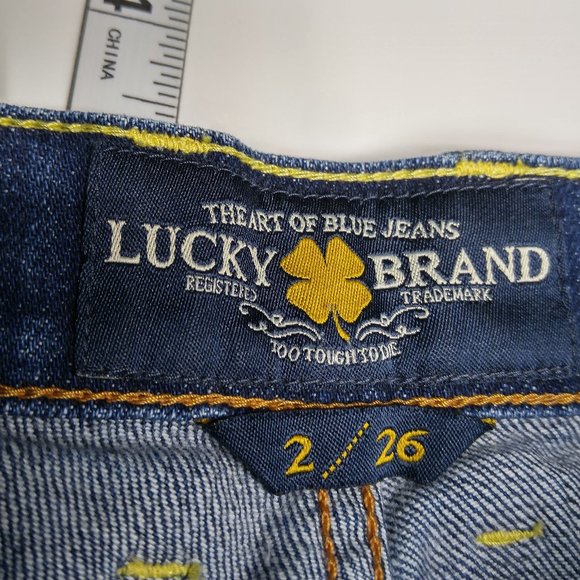 Lucky Brand Easy Rider Straight Leg Jeans Women's 2 26 Stretch Low Rise C861 - Picture 3 of 8